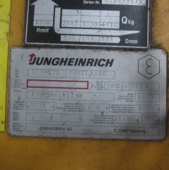 Heftruck Jungheinrich EFG-V25, elektrisch, marge heftruck, duplomast,  13