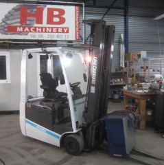 Heftruck Nissan  16Q, elektrisch, triplomast, side shift. 5