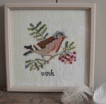 Borduurwerkje met vink